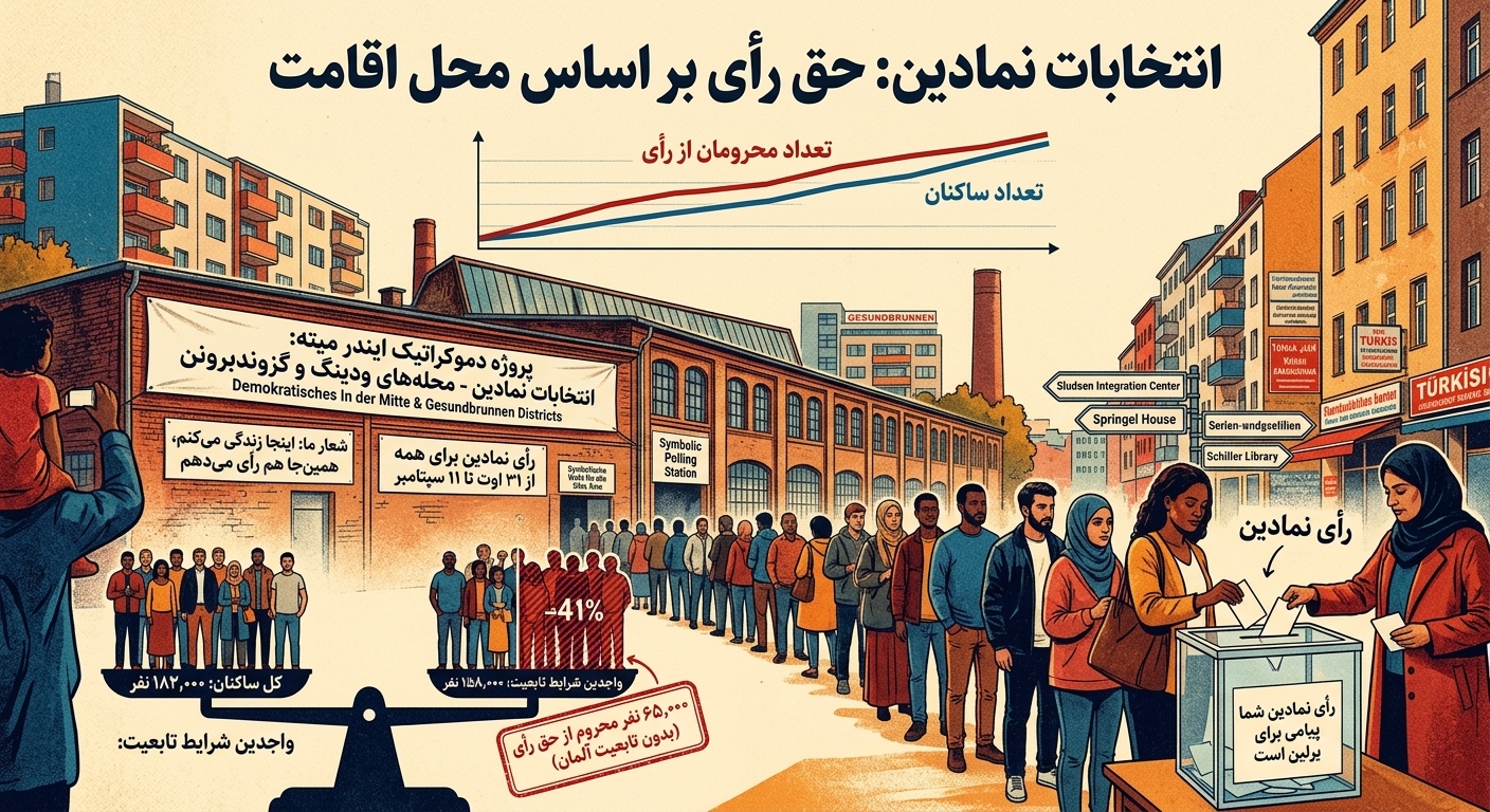 انتخابات نمادین: حق رأی بر اساس محل اقامت